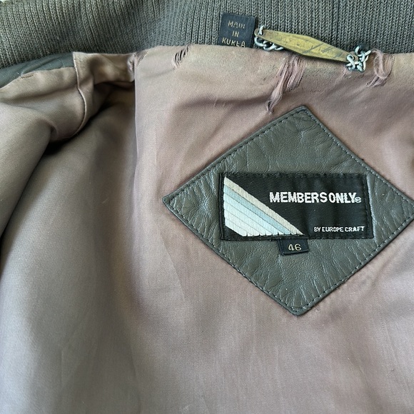 Authentic men’s Members only leather jacket - Picture 12 of 13